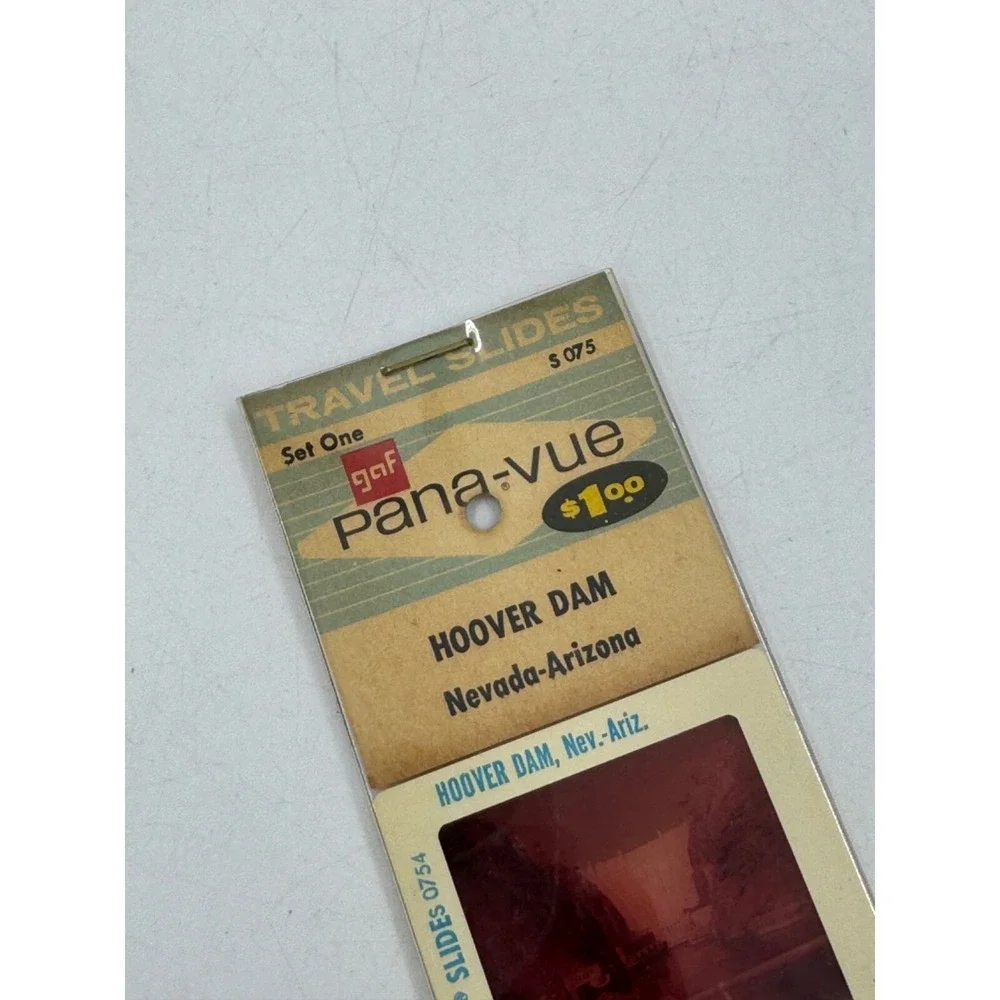 Vintage GAF Pana-vue Souvenir Travel‎ Slides Hoover Dam Nevada-Arizona New